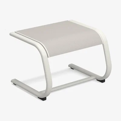 Made in Design Holly Pouf - / Foot rest - Fabric / 65 x 52 cm by Emu White/Grey