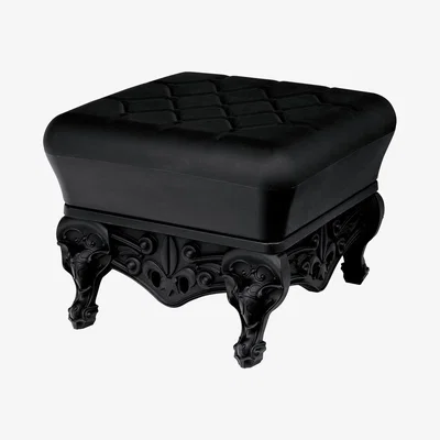 Made in Design Little Prince of Love Pouf - Footrest by Design of Love by Slide Black
