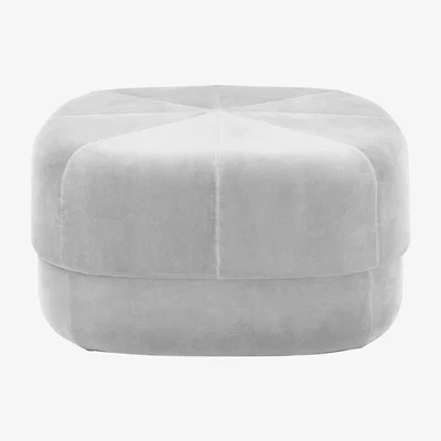 Made in Design Circus Large Pouf - Ø 65 cm - Velvet by Normann Copenhagen Beige
