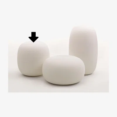 Made in Design Pandora Medium Pouf by MyYour White