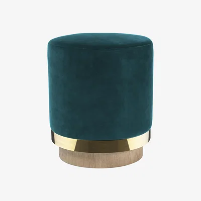 Made in Design Pouf - / Velvet by RED Edition Blue