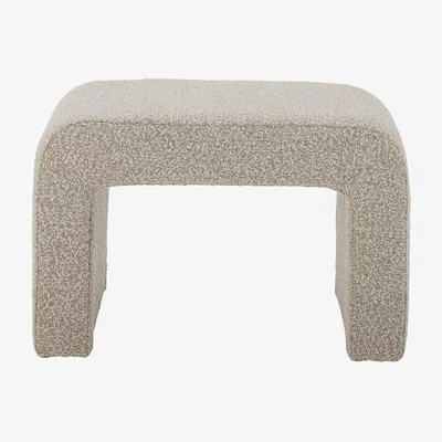 Made in Design Bobbie Pouf textile beige / 70 x 40 cm x H 45 cm - Bouclé fabric - Bloomingville