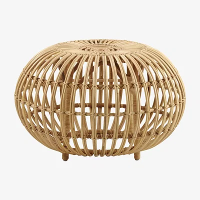 Made in Design Ottoman Pouf - Ø 65 cm / Reissue 1951 by Sika Design Brown/Beige
