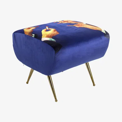 Made in Design Toiletpaper Pouf - / Repose-pieds - Lipsticks by Seletti Blue