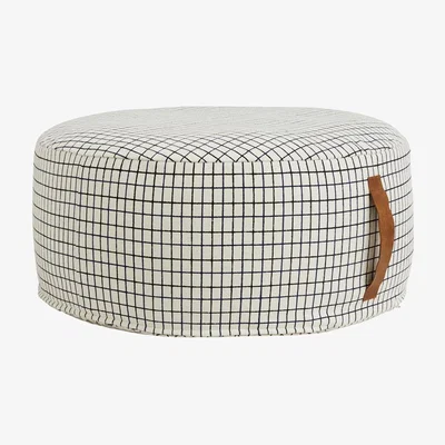 Nordic Nest Sit on me sit pouf round white