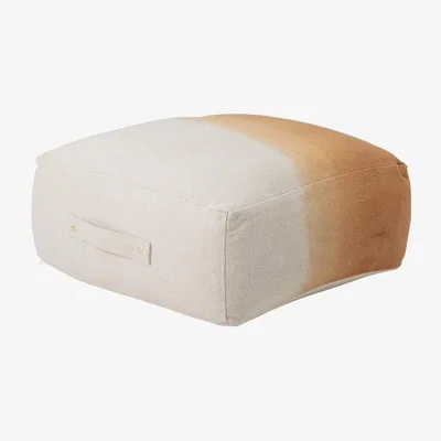 Olivia's Bloomingville Cara Orange Pouffe