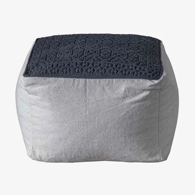 Olivia's Gallery Direct Franco Pouffe in Charcoal
