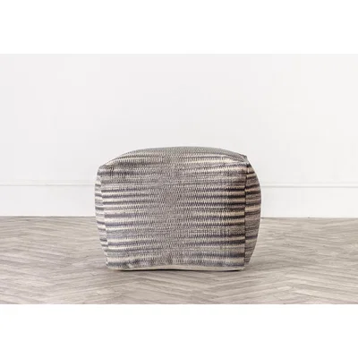 Perch and Parrow Dagmar Pouffe in Monochrome