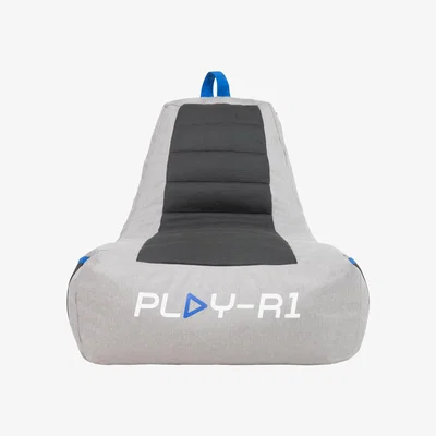 The Range PLAY-R1 Meta Gaming Recliner Bean Bag Chair - Grey