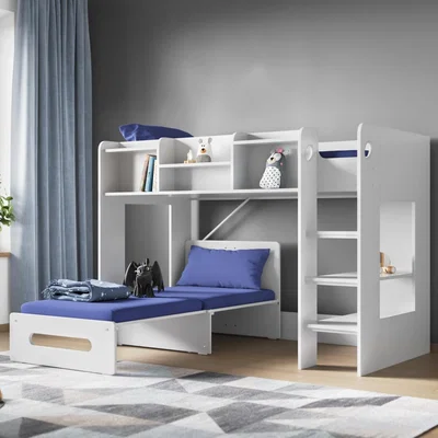 Cuckooland Flair Wizard Junior Mid High Sleeper With Pull Out Futon -