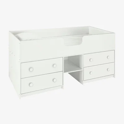 Habitat Habitat Jackson Shorty 4 Drawer Midsleeper Bed Frame - White