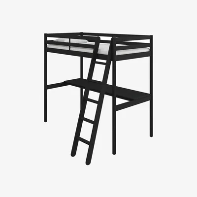 Habitat Argos Home High Sleeper Gaming Bed Frame with Desk - Black