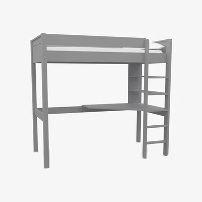 John Lewis Stompa Classic High Sleeper Bed Frame with Integrated Desk & Shelving
