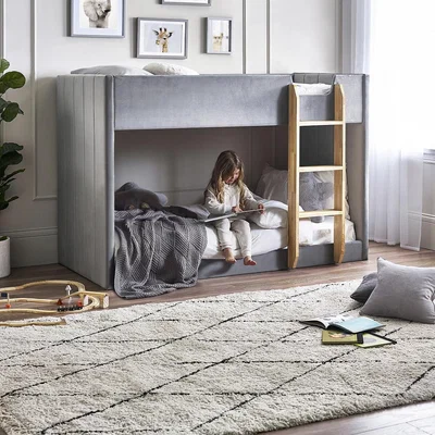 La Redoute Cassie Velvet Upholstered Bunk Bed