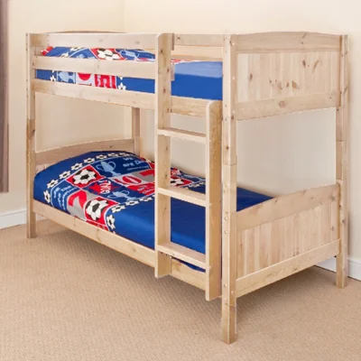 The Range Classic Wooden Bunk Bed in 2ft6 Shorty or 3ft Single  - Natural / Small Single
