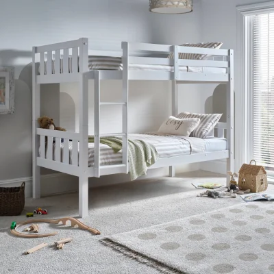 The Range Icon White Wooden Bunk Bed - White