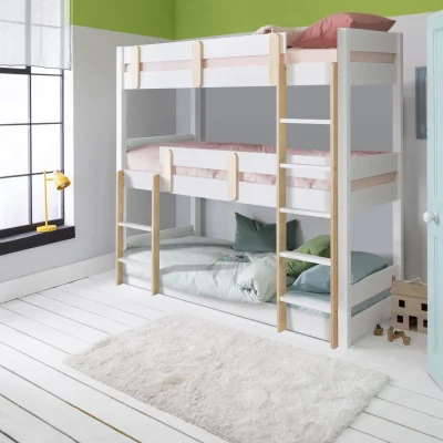 The Range Una Triple Bunk Bed Triple Sleeper - White