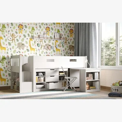 The Range Charlie Mid Sleeper Set White - White