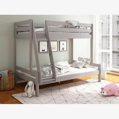 The Range Nora Solid Wood Triple Bunk Bed Grey - Grey