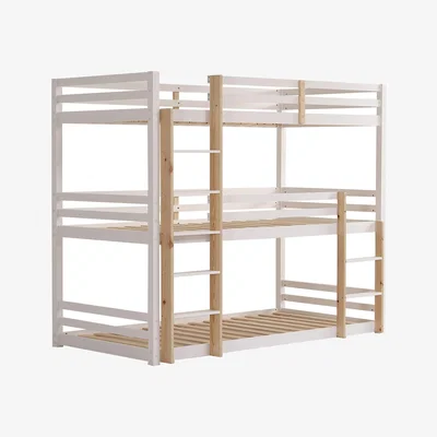 The Range Lydia 3 Story Bunk Bed  - White