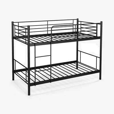 The Range Single Bunk Bed Metal Twin Sleeper Bed - Black