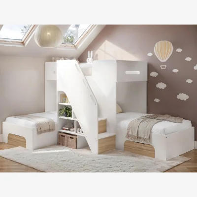 The Range Mason Triple Sleeper Bed - Brown