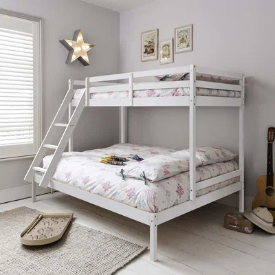 The Range Kent Triple Bunk Bed in White - White
