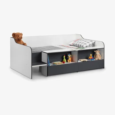 The Range Stella Low Sleeper - Charcoal and White / 122cm