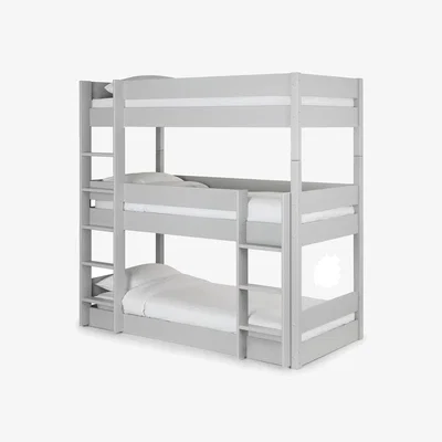 The Range Trio Triple Sleeper Bunk - Grey