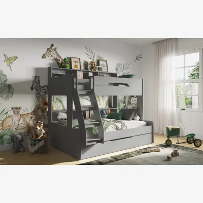 The Range Interstellar Triple Bunk Bed - Grey