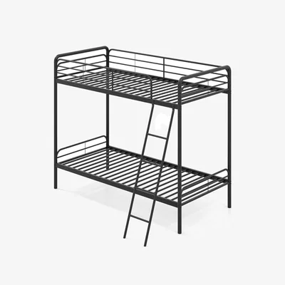 The Range Single Over Single Metal Bunk Bed - Black