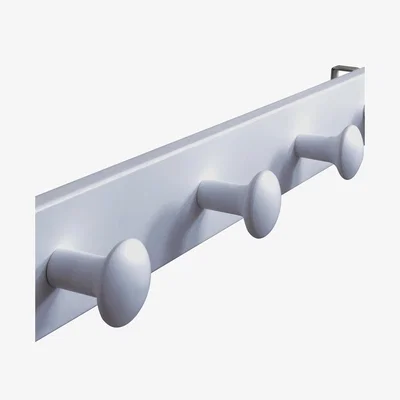 The Range Coat Hook Peg Rail for Midsleeper Cabin Bed in Grey - Grey