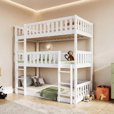 The Range Bea Triple High Bunk Bed - White