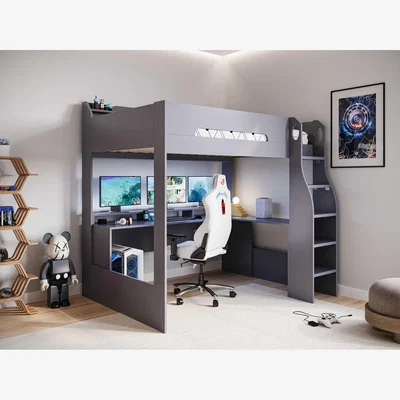 The Range Skyhigh Small Double Gaming High Sleeper Anthracite - Grey