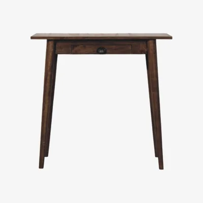The Range Solid Wood Nordic Writing Desk in Classic Grey - Grey
