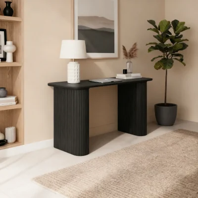 The Range Monroe Modern Style Home Office Writing Desk - Black