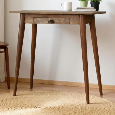 The Range Mini Nordic Style Writing Desk - Brown