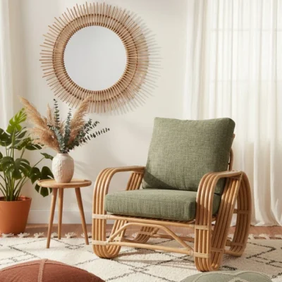 Dunelm Desser Pretzel Rattan Armchair