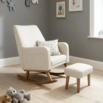 Dunelm Babymore Callie Rocking Chair with Stool