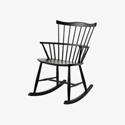 Nordic Nest FDB Møbler J52G rocking chair Beech Ral 9005