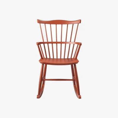 Nordic Nest FDB Møbler J52G rocking chair Brick red