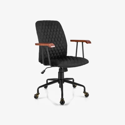 The Range Velvet Rocking Leisure Chair - Black