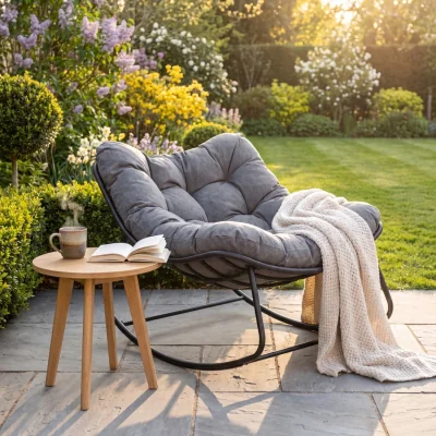 The Range Rowan Rocking Chair - Dark Grey