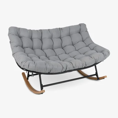 The Range Double Papasan Rocking Chair