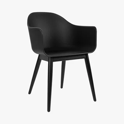 Amara MENU - Harbour Dining Chair - Black Stained Oak