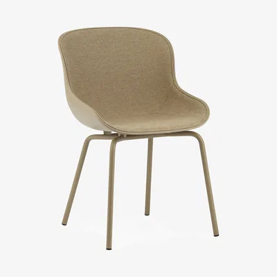 Amara Normann Copenhagen - Hyg Dining Chair - Front Upholstery Sand/Steel Sand