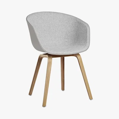 Amara HAY - About A Chair AAC22 with Front Upholstery - Grey Shell