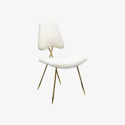 Amara Jonathan Adler - Maxime Dining Chair - Belgium Stone Linen