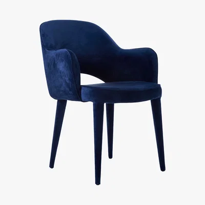 Amara Pols Potten - Velvet Arms Chair - Blue