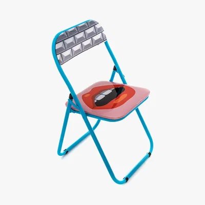 Amara Seletti - 'Blow' Folding Chair - Metal - Mouth